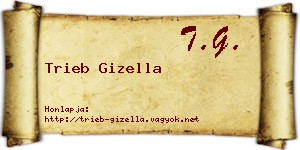 Trieb Gizella névjegykártya